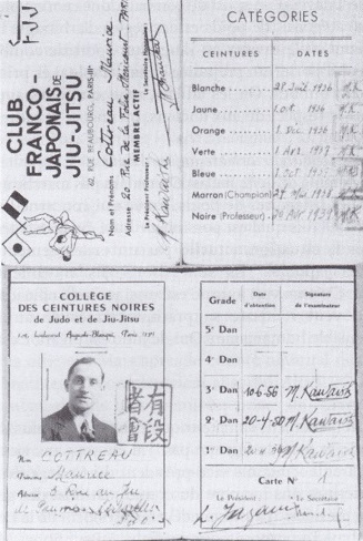 French Judo Card