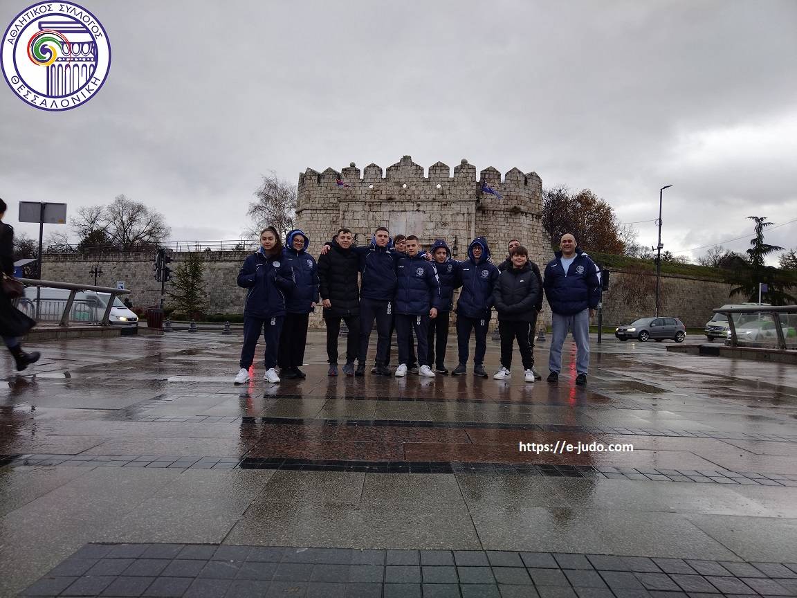 οι αθλητές judo από Θεσσαλονίκη στο κάστρο Νις της Σερβίας